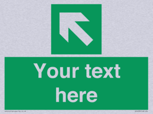 Custom Arrow Top Left Sign